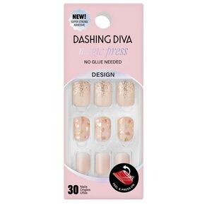 🟠NWT DASHING DIVA Magic Press Press-On
Nails, French Quartz (30 ct)